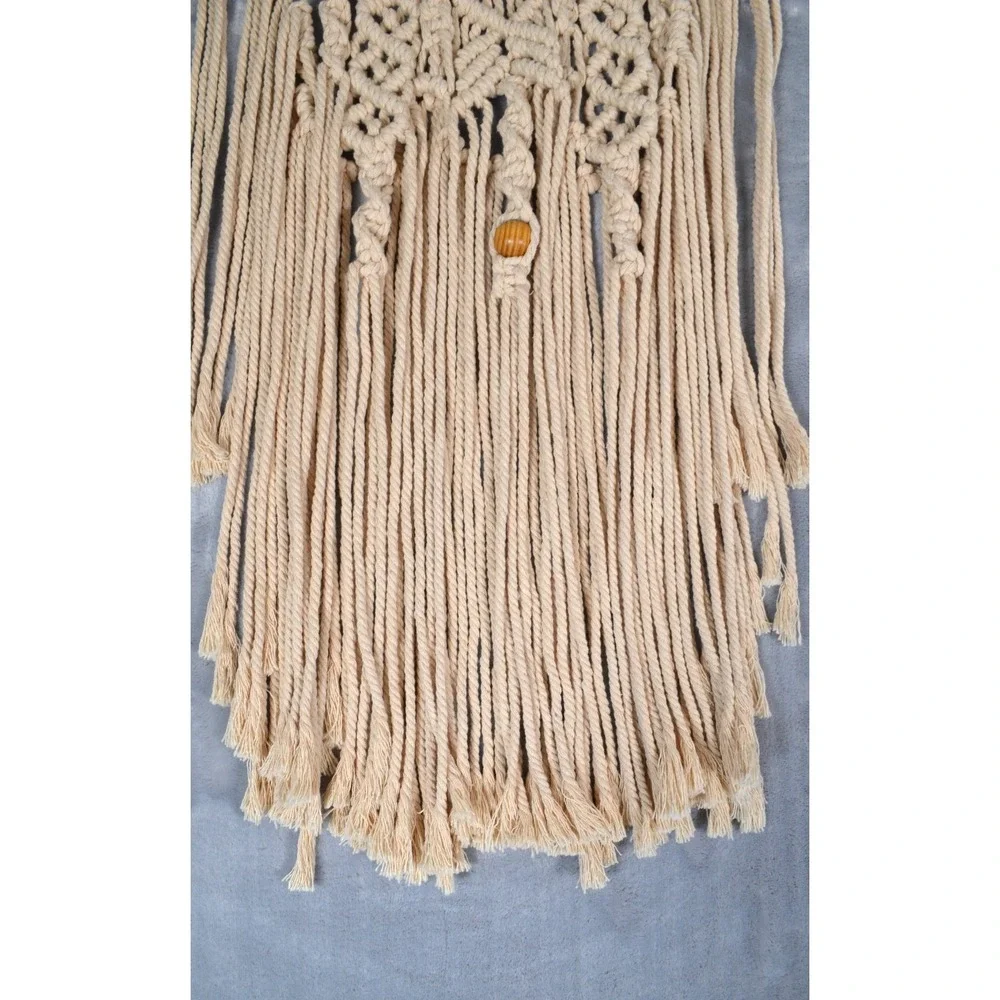 Beige Boho Macramé Wall Hanging 34